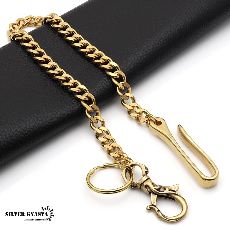 唐草クリップウォレットチェーン ゴールド [wc034]