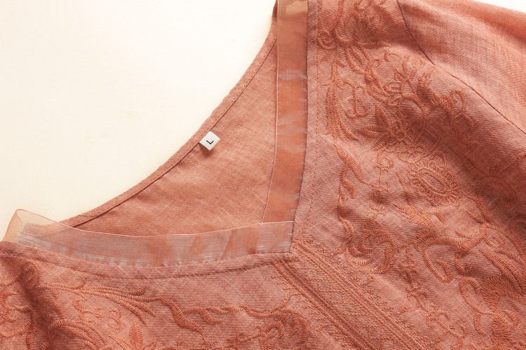 ブラウス シャツブラウス レディース トップス シャツ 半袖 半そで 五分袖 vネック 麻100％