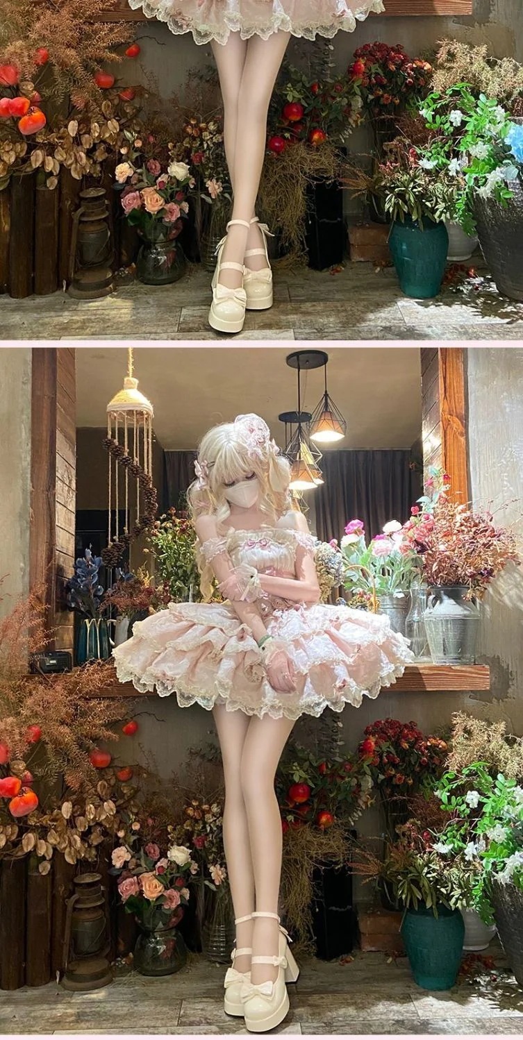 シルバームーンライガイロリータスタイル人形セクシーなスリングデイリードレスワンピースドレスドレス