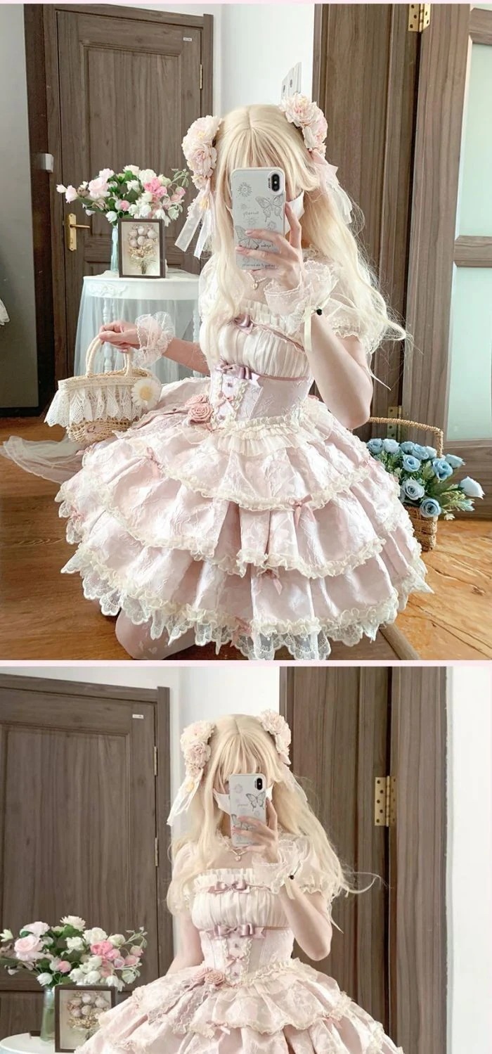 シルバームーンライガイロリータスタイル人形セクシーなスリングデイリードレスワンピースドレスドレス