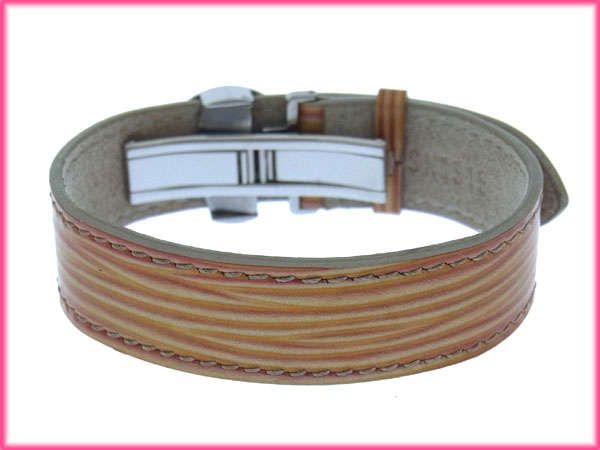 ブレスレット エピ グッドラックブレス ゴールド×オレンジ×シルバー レディース 中古 ブレスレット エピ グッドラックブレス ゴールド×オレンジ×シルバー レディース 中古