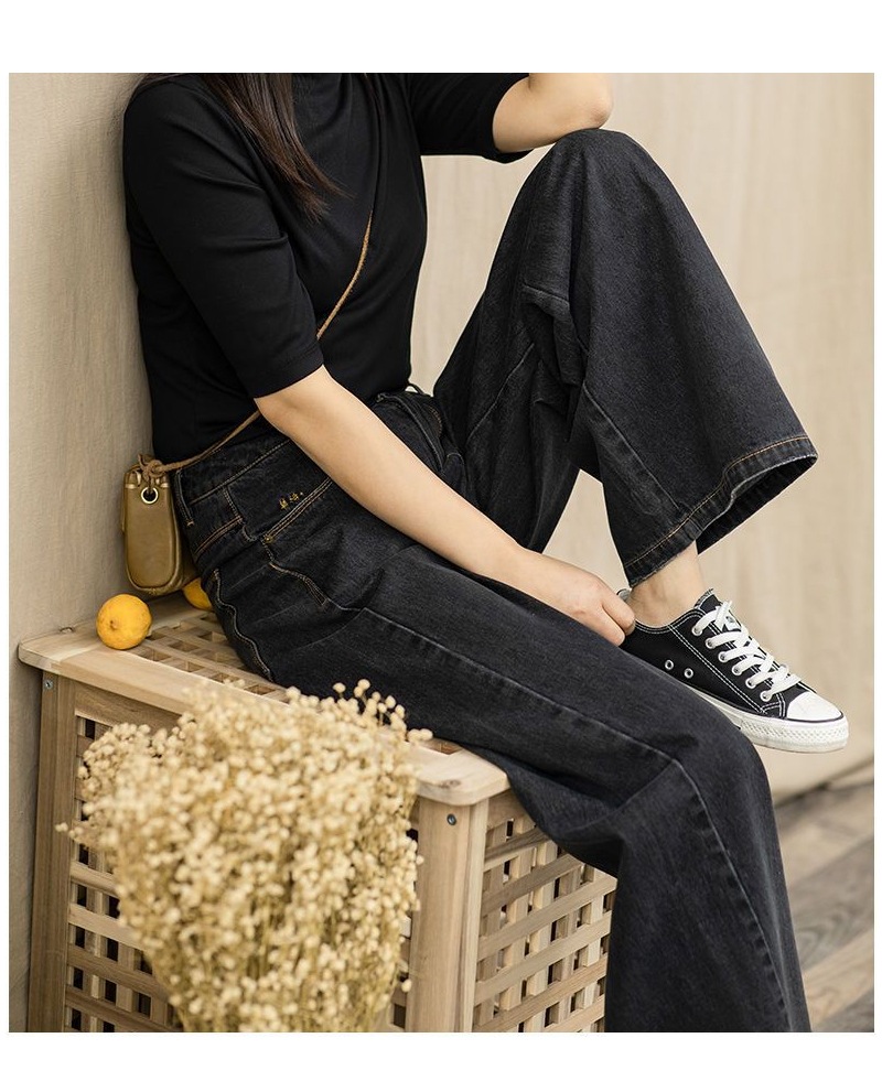 パンツ デニムパンツ レディース 大きいサイズ 低身長 秋冬 ワイドパンツ ワイド ジーンズ ジーパン デニムワイドパンツ ウエストゴム 楽ちんパンツ ストレート ゆったり ハイウエスト ゴム ストレ
