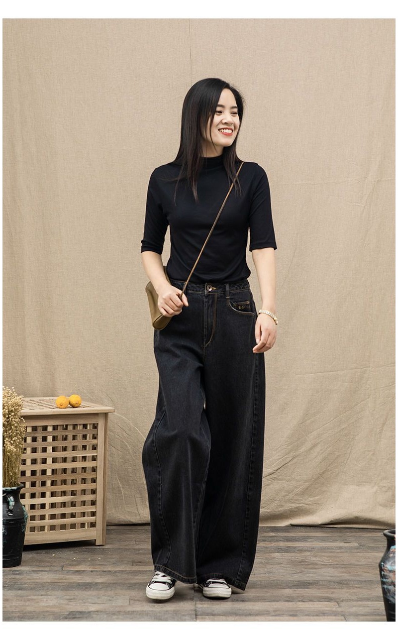 パンツ デニムパンツ レディース 大きいサイズ 低身長 秋冬 ワイドパンツ ワイド ジーンズ ジーパン デニムワイドパンツ ウエストゴム 楽ちんパンツ ストレート ゆったり ハイウエスト ゴム ストレ