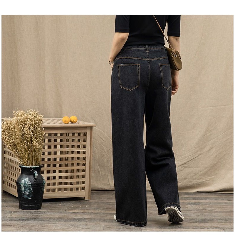 パンツ デニムパンツ レディース 大きいサイズ 低身長 秋冬 ワイドパンツ ワイド ジーンズ ジーパン デニムワイドパンツ ウエストゴム 楽ちんパンツ ストレート ゆったり ハイウエスト ゴム ストレ