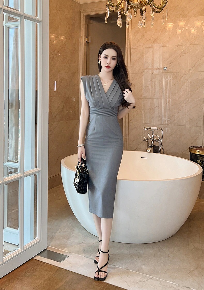 通勤 ノースリーブ グレーワンピース OL スリム ドレス パーティー キャバ 着痩せ 大人 お呼ばれ 同窓会 披露宴 卒業式 結婚式 ウェディング 二次会 成人式 通勤 ノースリーブ グレーワンピース OL スリム ドレス パーティー キャバ 着痩せ 大人 お呼ばれ 同窓会 披露宴 卒業式 結婚式 ウェディング 二次会 成人式