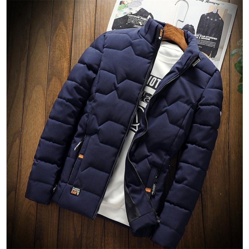 【即納】ダウンジャケット メンズ 中綿ジャケット ハイネック 冬アウター 無地 防風コート 防寒着 ジャケット シンプル アウター 暖かい 秋冬