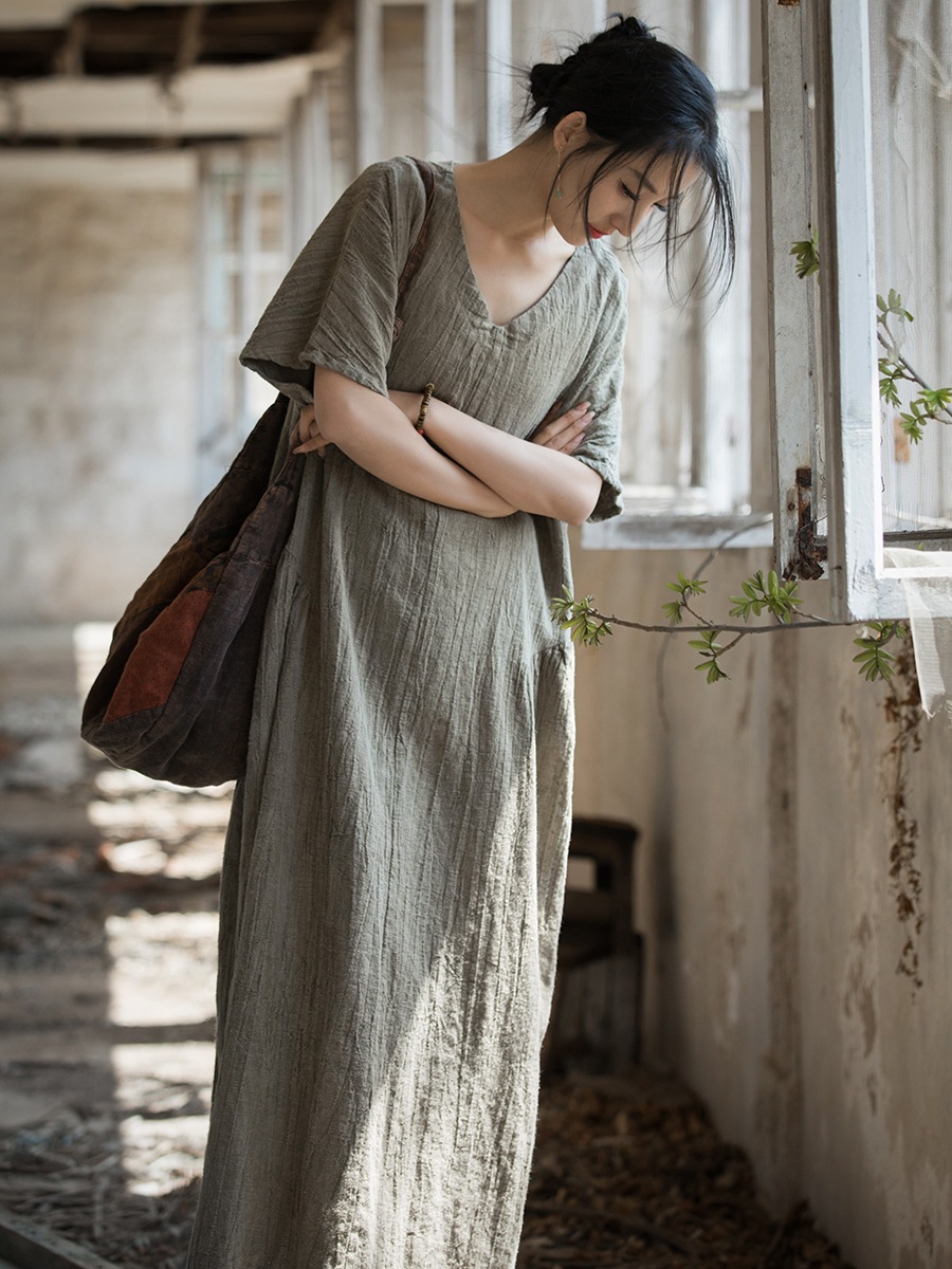 韓国 ワンピース 夏 2025夏薄手染めロングスカート在宅観光文芸ワンピース レディース パーティードレス シャツワンピース 韓国 ワンピース 夏 2025夏薄手染めロングスカート在宅観光文芸ワンピース レディース パーティードレス シャツワンピース