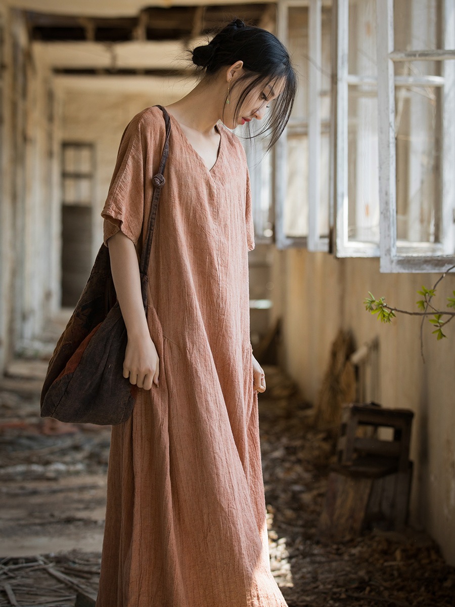 韓国 ワンピース 夏 2025夏薄手染めロングスカート在宅観光文芸ワンピース レディース パーティードレス シャツワンピース 韓国 ワンピース 夏 2025夏薄手染めロングスカート在宅観光文芸ワンピース レディース パーティードレス シャツワンピース