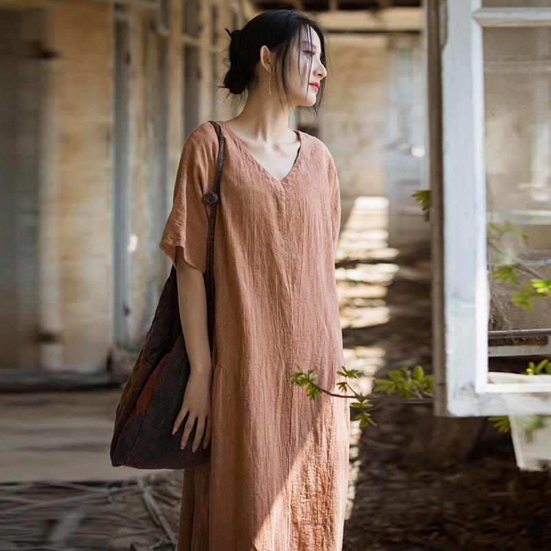 韓国 ワンピース 夏 2025夏薄手染めロングスカート在宅観光文芸ワンピース レディース パーティードレス シャツワンピース 韓国 ワンピース 夏 2025夏薄手染めロングスカート在宅観光文芸ワンピース レディース パーティードレス シャツワンピース