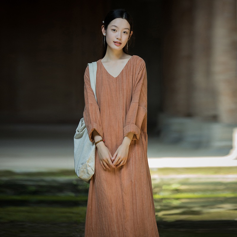 韓国 ワンピース 夏 2025夏薄手染めロングスカート在宅観光文芸ワンピース レディース パーティードレス シャツワンピース 韓国 ワンピース 夏 2025夏薄手染めロングスカート在宅観光文芸ワンピース レディース パーティードレス シャツワンピース