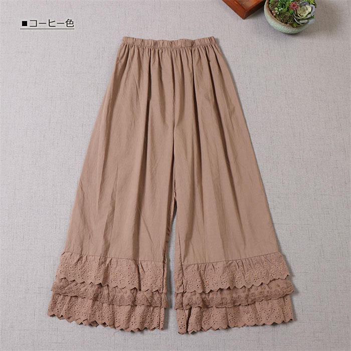 ぺチパンツ ロング 裾レース インナー ティアード コットン ぺチパンツ ペチコート スカラップ刺繍 カジュアル ナチュラル 重ね着 ワンピの下 スカートの下 薄手 体型カバー ゆる 体型カバー 美脚 ぺチパンツ ロング 裾レース インナー ティアード コットン ぺチパンツ ペチコート スカラップ刺繍 カジュアル ナチュラル 重ね着 ワンピの下 スカートの下 薄手 体型カバー ゆる 体型カバー 美脚