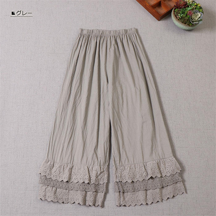 ぺチパンツ ロング 裾レース インナー ティアード コットン ぺチパンツ ペチコート スカラップ刺繍 カジュアル ナチュラル 重ね着 ワンピの下 スカートの下 薄手 体型カバー ゆる 体型カバー 美脚 ぺチパンツ ロング 裾レース インナー ティアード コットン ぺチパンツ ペチコート スカラップ刺繍 カジュアル ナチュラル 重ね着 ワンピの下 スカートの下 薄手 体型カバー ゆる 体型カバー 美脚