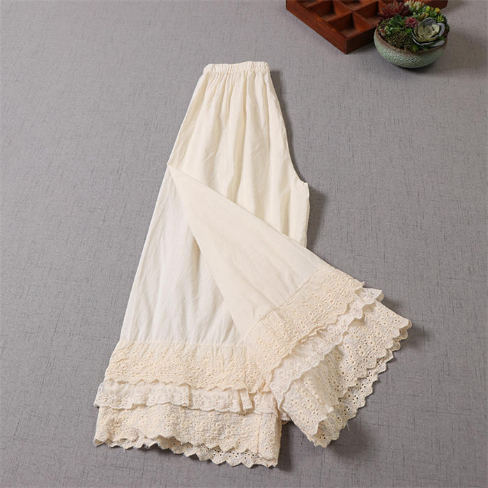 ぺチパンツ ロング 裾レース インナー ティアード コットン ぺチパンツ ペチコート スカラップ刺繍 カジュアル ナチュラル 重ね着 ワンピの下 スカートの下 薄手 体型カバー ゆる 体型カバー 美脚 ぺチパンツ ロング 裾レース インナー ティアード コットン ぺチパンツ ペチコート スカラップ刺繍 カジュアル ナチュラル 重ね着 ワンピの下 スカートの下 薄手 体型カバー ゆる 体型カバー 美脚