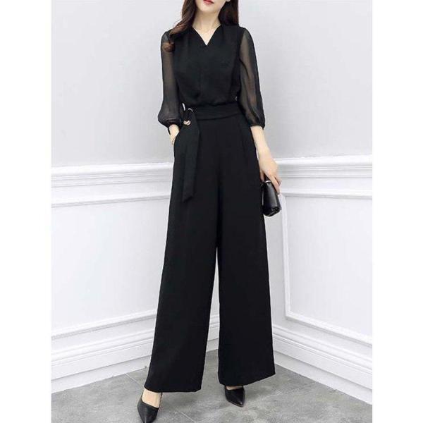 パーティードレス かっこいい パンツドレス 袖あり 長袖 結婚式 お呼ばれドレス 20代 30代 40代 オールインワン 黒 大きいサイズ 3L 4L パーティードレス かっこいい パンツドレス 袖あり 長袖 結婚式 お呼ばれドレス 20代 30代 40代 オールインワン 黒 大きいサイズ 3L 4L