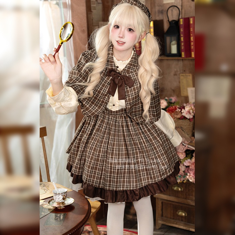 正規品小さな探偵 * にじげんホームズcos衣装アニメキャラクターコスプレメイド服 正規品小さな探偵 * にじげんホームズcos衣装アニメキャラクターコスプレメイド服