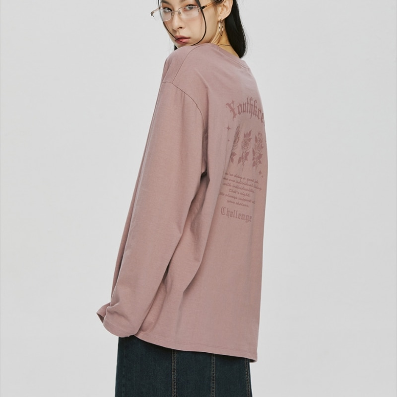 youthkrew YK ロザリアロングスリーブダスティピンク youthkrew YK ロザリアロングスリーブダスティピンク