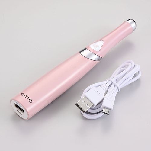 目元スッキリ 美・顔ペン 1台5役(イオン・赤外線・振動・温め・スマホ充電)