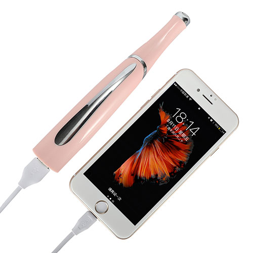 目元スッキリ 美・顔ペン 1台5役(イオン・赤外線・振動・温め・スマホ充電)