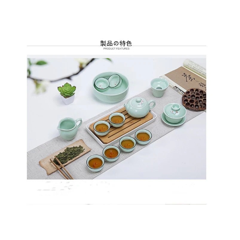 【超お得1つ買うと10個もらえる】急速出荷青磁カンフー茶器10頭セット茶器セット 急須 茶用品 茶道具 お茶 【超お得1つ買うと10個もらえる】急速出荷青磁カンフー茶器10頭セット茶器セット 急須 茶用品 茶道具 お茶