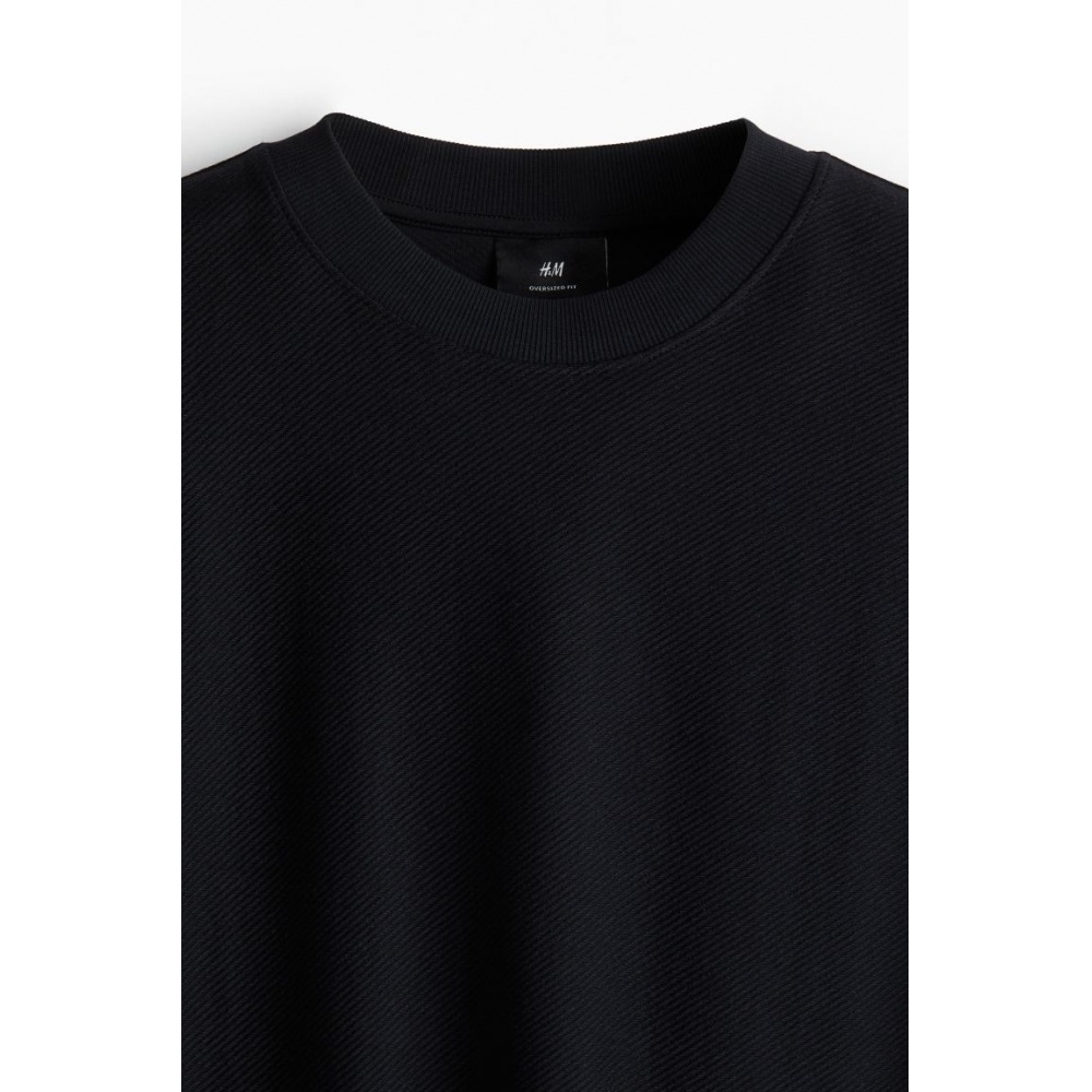 H&M オーバーサイズ Tシャツ ブラック H&M オーバーサイズ Tシャツ ブラック