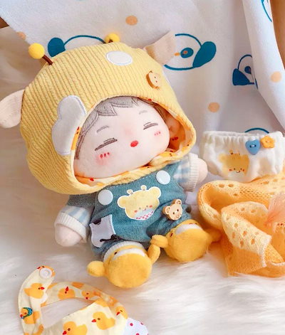 Qoo10] 20cm ぬいぐるみ服 サロペット K : おもちゃ・知育