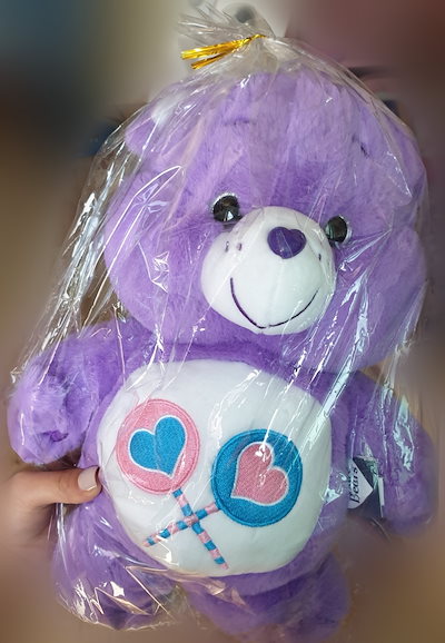 Qoo10] クマのぬいぐるみ 紫色 : おもちゃ・知育