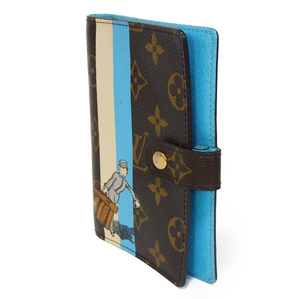 Qoo10] Louis Vuitton 【中古】 手帳カバー ベルボーイ ブラウ