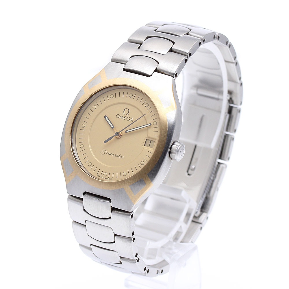 オメガ OMEGA シーマスター ポラリス デイト クォーツ メンズ _888880【中古】 オメガ OMEGA シーマスター ポラリス デイト クォーツ メンズ _888880【中古】