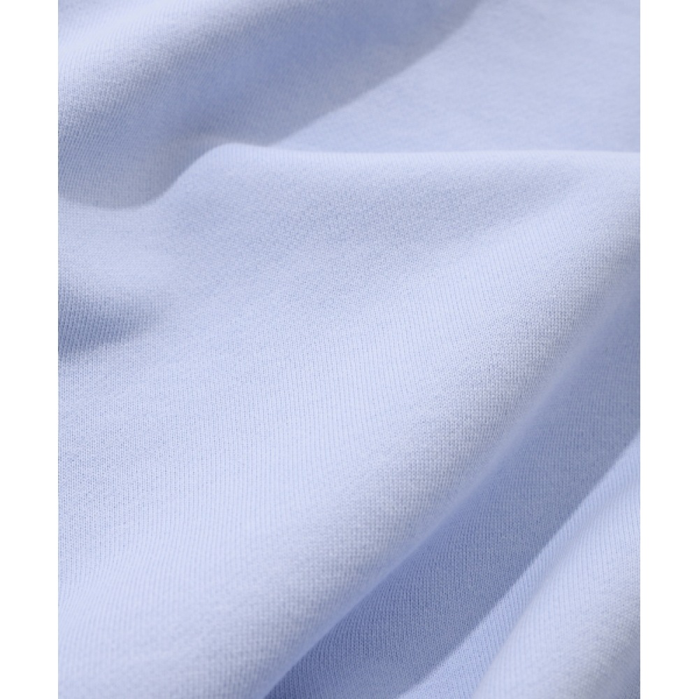 COVERNAT 女性用首輪ハーフジップアップスウェットシャツライトブルー