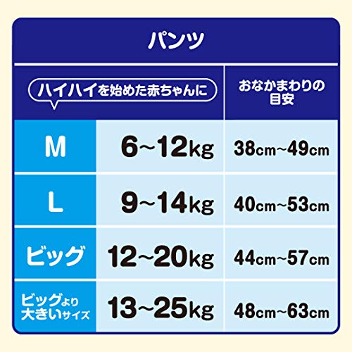 【パンツ BIGサイズ】グーン ぐんぐん吸収パンツ (まっさらさら通気) (12~22kg) 156枚(52枚×3) 男女共用 [ケース販売] 【Amazon.co.jp限定】