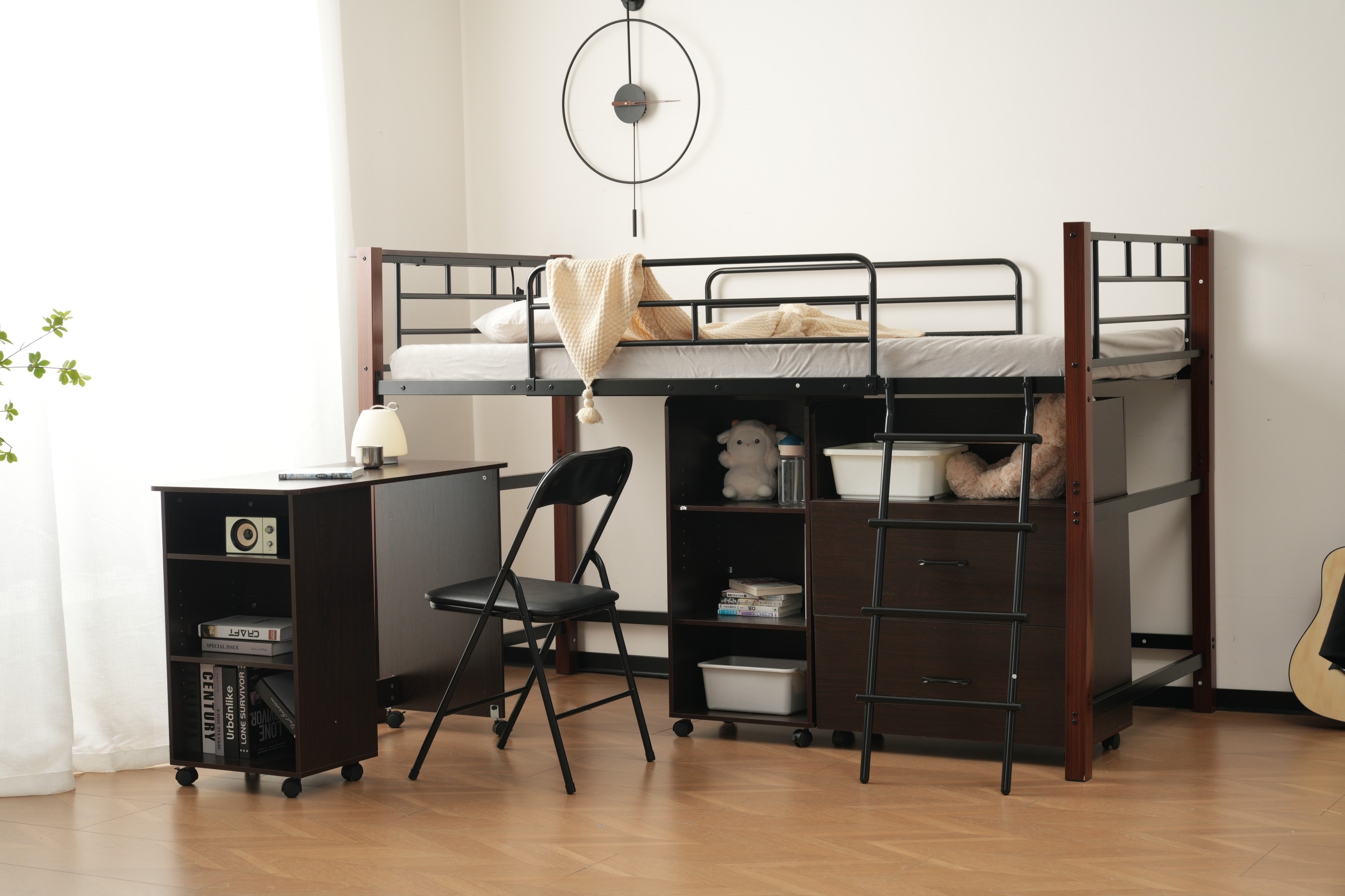 223【高さ130cm】システムベッド 4点セット ロフトベッド+デスク+収納ラック+シェルフ ロフトベッド 宮 コンセント 省スペース スチール 耐震 ベッド パイプ 金属 社員寮 学生寮 大人 223【高さ130cm】システムベッド 4点セット ロフトベッド+デスク+収納ラック+シェルフ ロフトベッド 宮 コンセント 省スペース スチール 耐震 ベッド パイプ 金属 社員寮 学生寮 大人