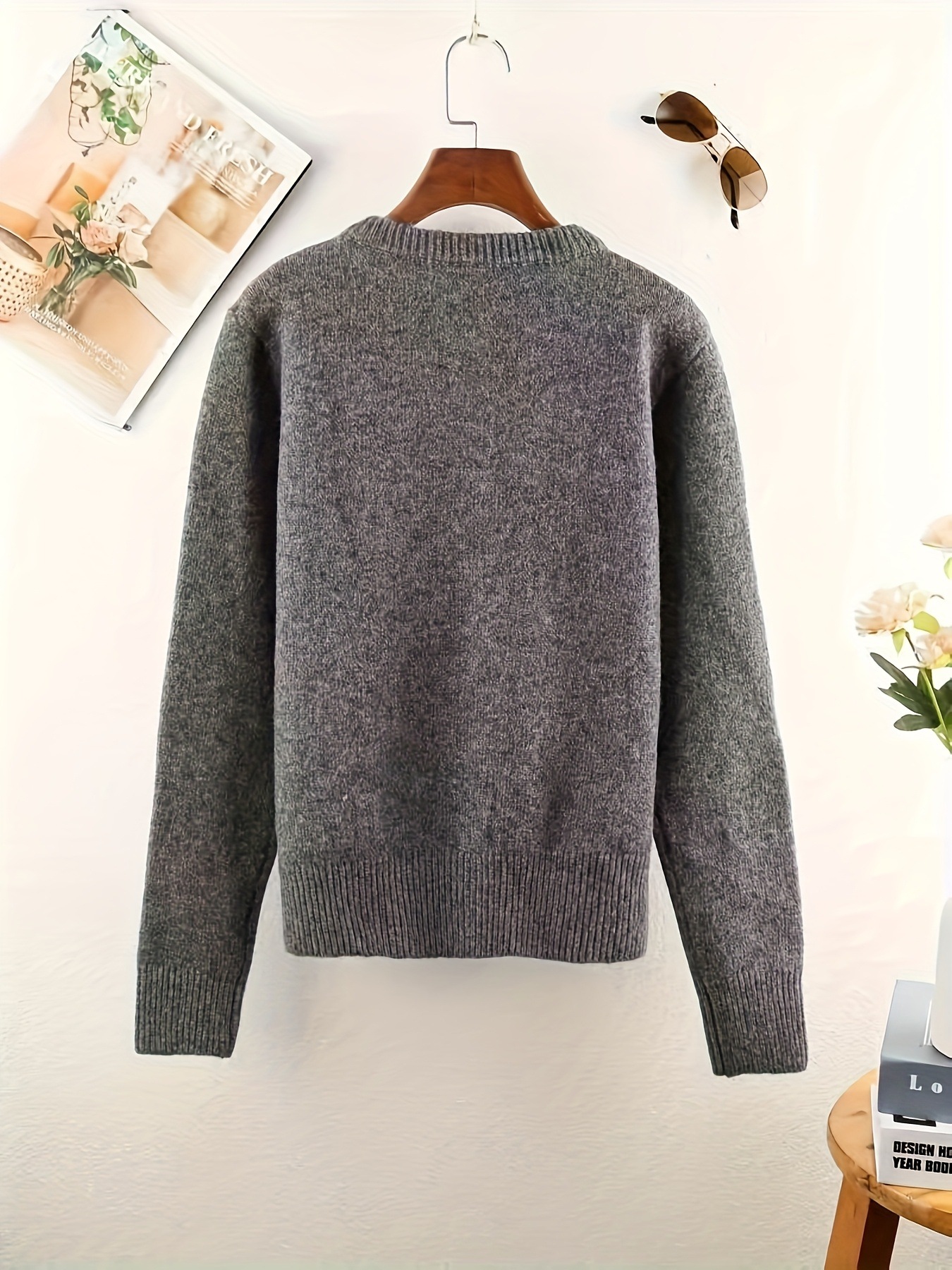 カラフルボタン付き グレー レディース カジュアルカーディガン ラウンドネック オープンフロント ソフト オールシーズン レイヤリング 手洗い ドライクリーニング可 透けない生地 カラフルボタン付き グレー レディース カジュアルカーディガン ラウンドネック オープンフロント ソフト オールシーズン レイヤリング 手洗い ドライクリーニング可 透けない生地