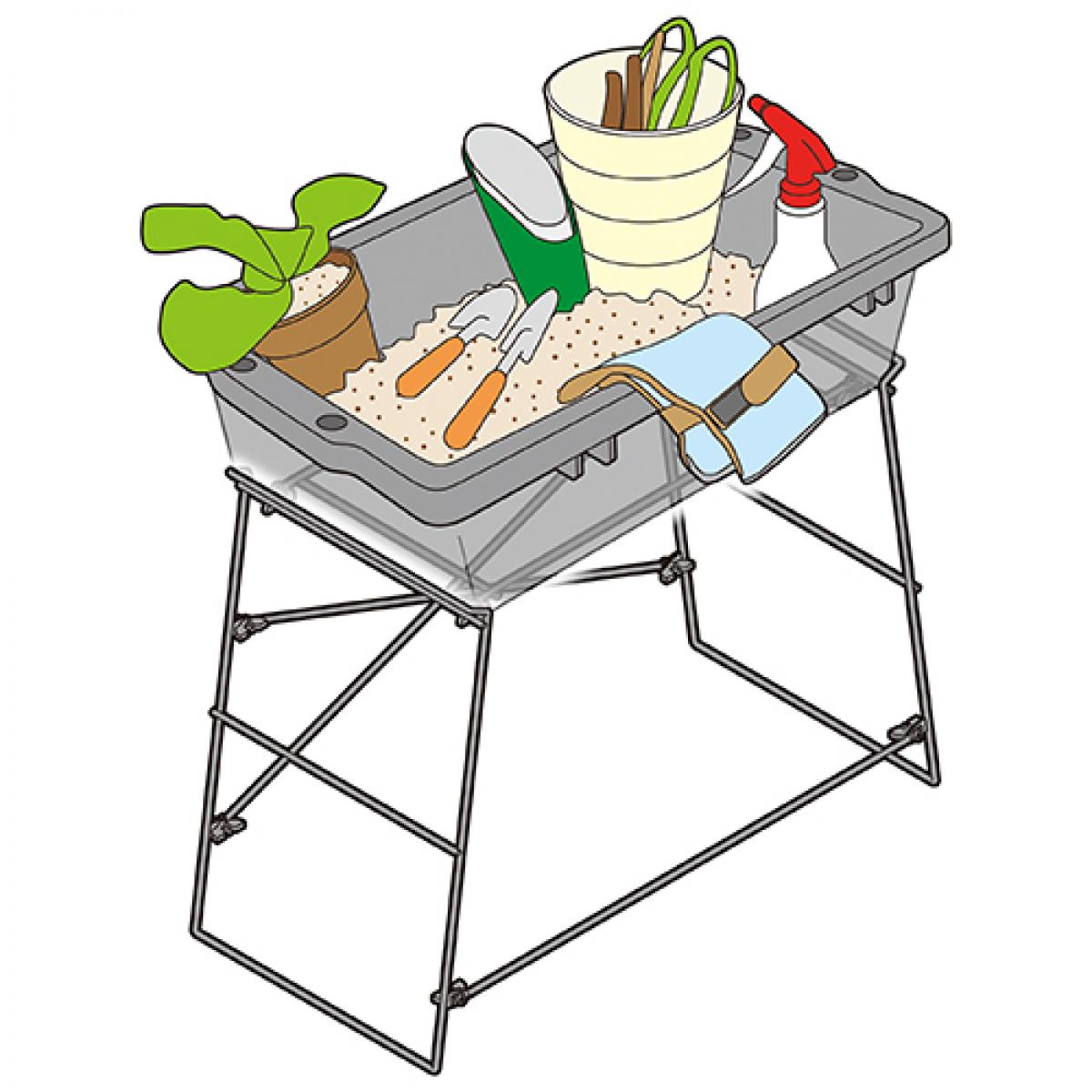 千吉 トロ舟らくらく作業台 1PC トロ舟専用 作業台 簡単組立 園芸 農業 植え替え 肥料まぜ 千吉 トロ舟らくらく作業台 1PC トロ舟専用 作業台 簡単組立 園芸 農業 植え替え 肥料まぜ