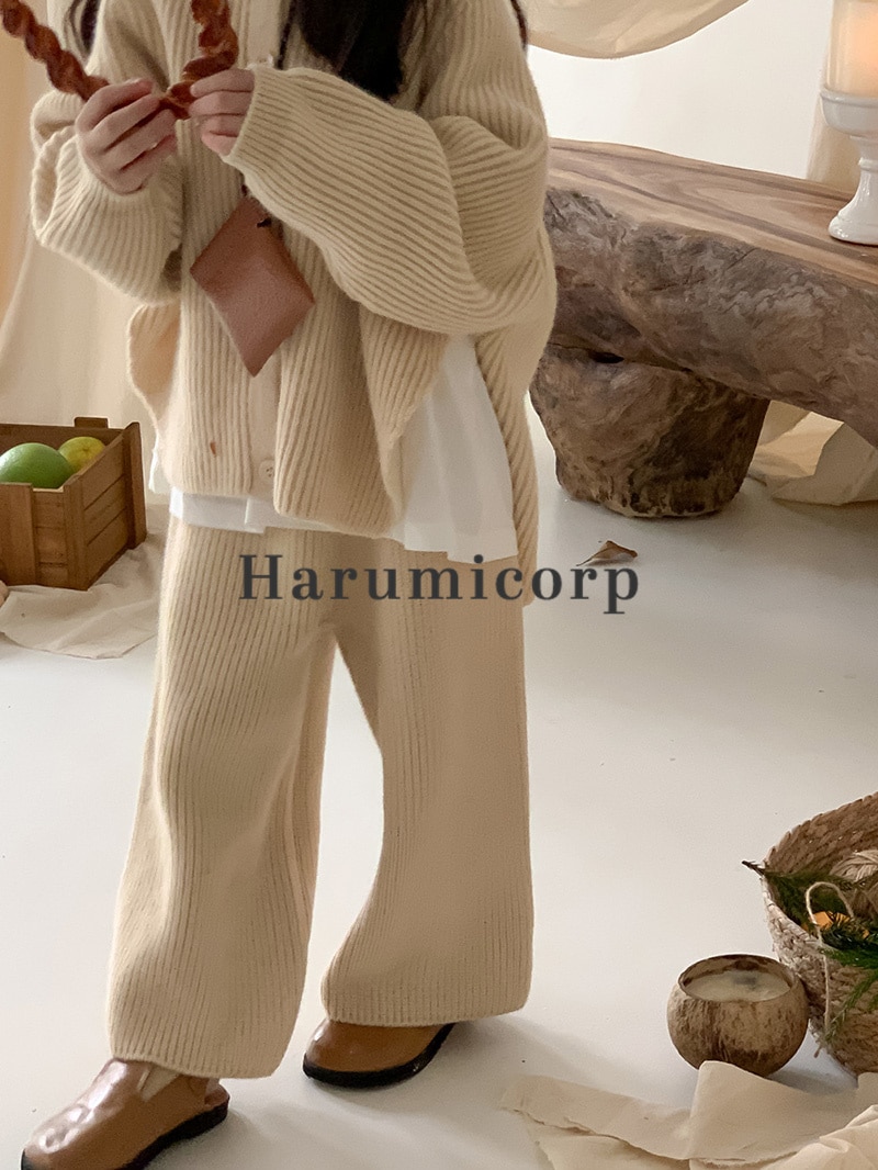 セットアップ キッズ 子供服 女の子 トップス 長袖 ニットセーター ロングパンツ 長ズボン 上下セット ジュニア おしゃれ 可愛い 春秋 韓国子供服 ベビー服 通学 通園 160cm 150 140