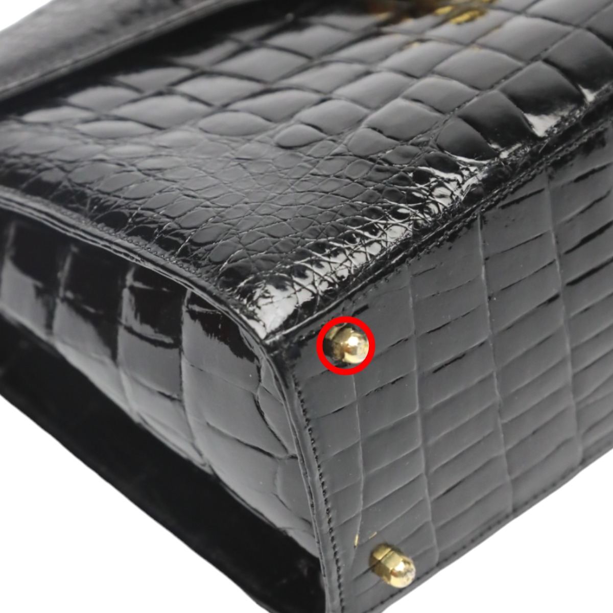 2WAY クロコダイル シャイニング ブラック 2WAY クロコダイル シャイニング ブラック