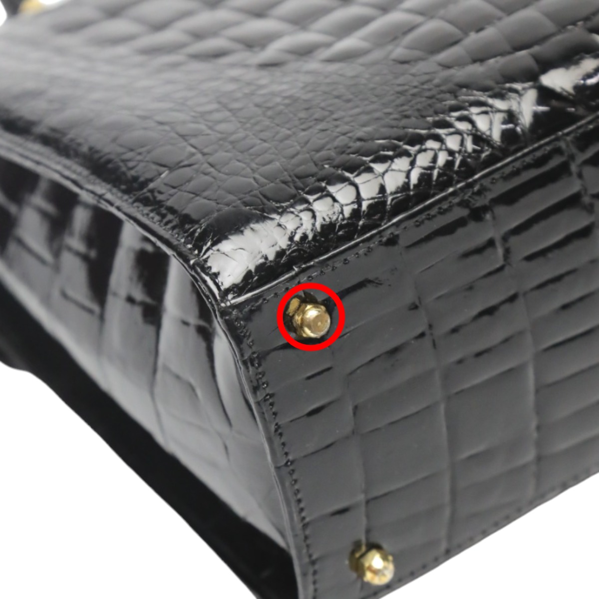 2WAY クロコダイル シャイニング ブラック 2WAY クロコダイル シャイニング ブラック