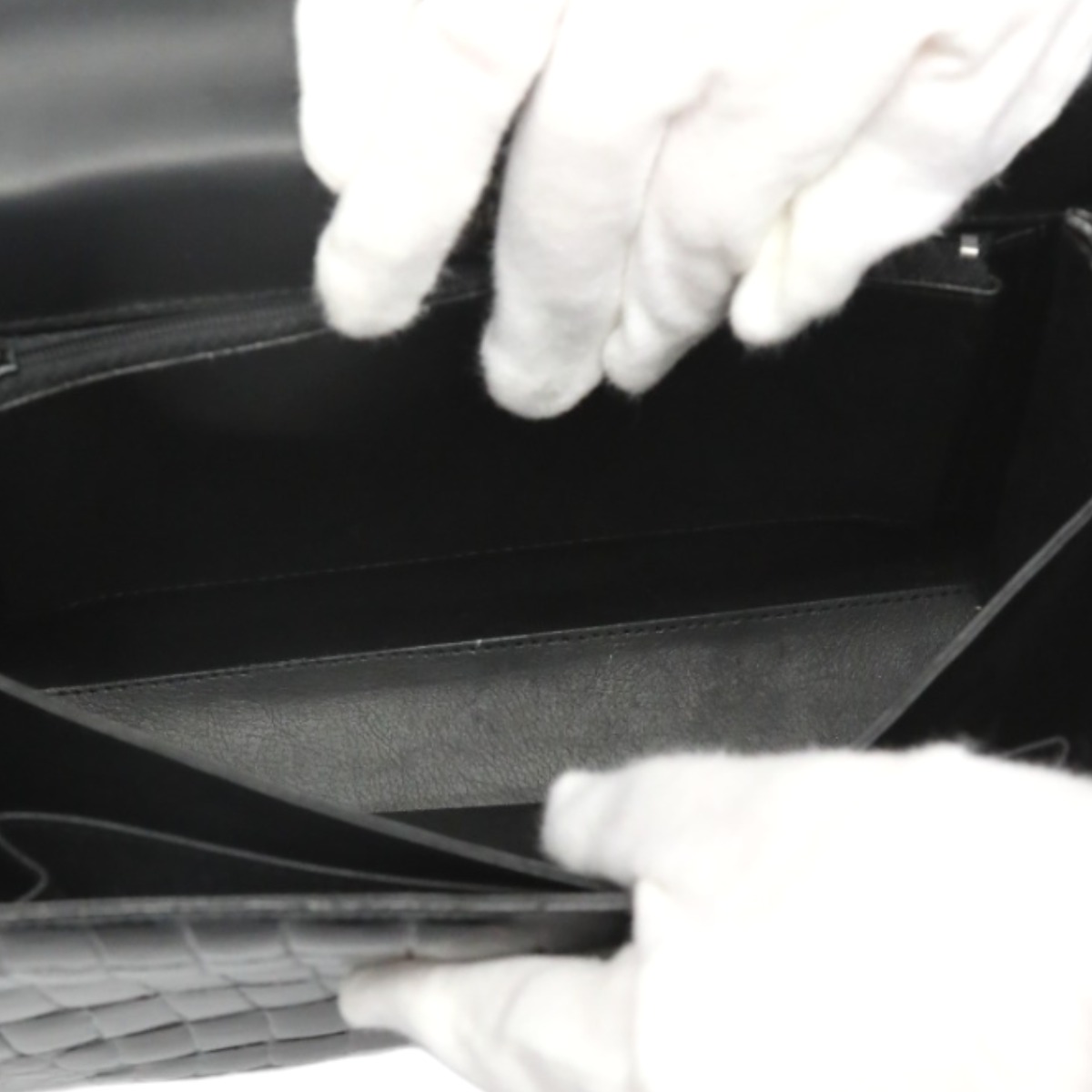 2WAY クロコダイル シャイニング ブラック 2WAY クロコダイル シャイニング ブラック