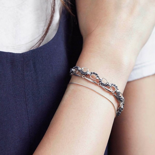 【HANNA543.】B550▲ブレスレット▲BTS JIN着用 Qoo10] HANNA543 bts jin着用 B550 シルバーブ