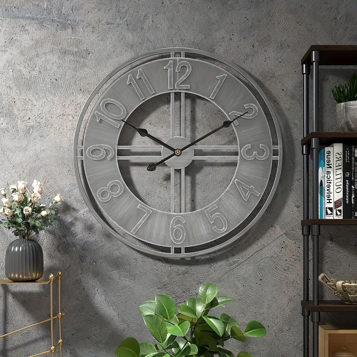掛け時計 メタル アイアン ラウンド サイレントクロック 柱時計 ウォールクロック 単三電池 バッテリー式 シンプル レトロ シルバーカラー インテリア 装飾品 掛け時計 メタル アイアン ラウンド サイレントクロック 柱時計 ウォールクロック 単三電池 バッテリー式 シンプル レトロ シルバーカラー インテリア 装飾品