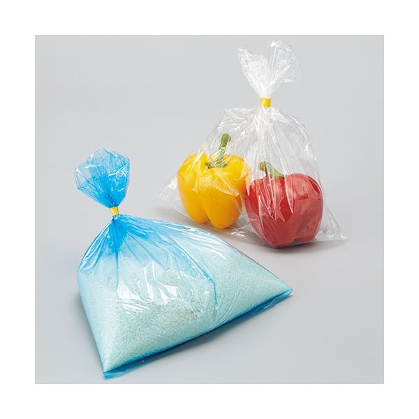 （まとめ）TANOSEE 食品保存パック 青透明 S 1パック（100枚） [x50セット]