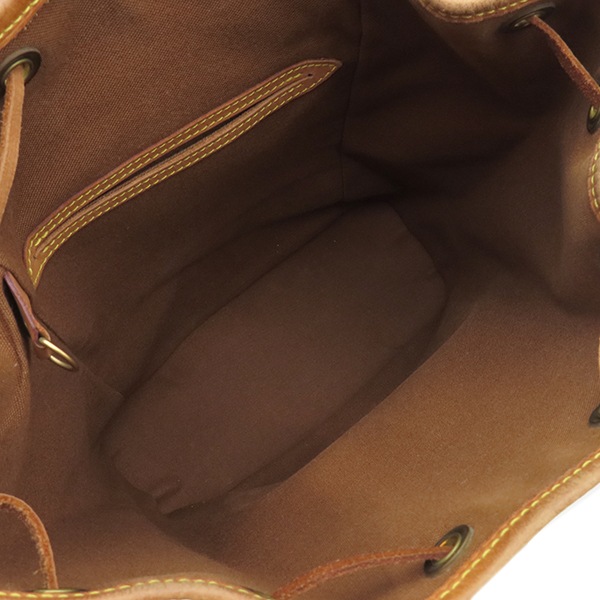 ルイヴィトン LOUIS VUITTON リュック・デイパック モンスリ MM モノグラムキャンバス モノグラム ゴールド金具 茶 バッグパック M51136 SP0928【中古】