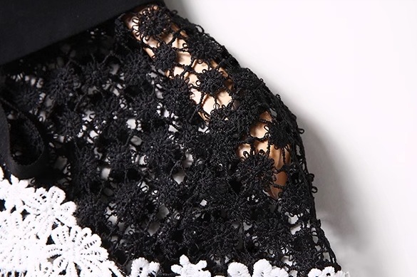 レディース ドレス ミモレ ロング 半袖 フレア スリム 細身 Aライン フェミニン レース シフォン ファスナー 切り替えデザイン ドッキング かわいい 大人可愛い きれいめ カジュアル 上品