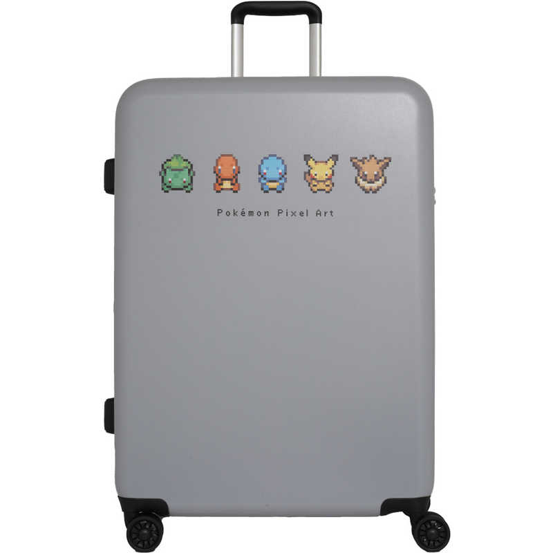 ポケモン　スーツケース ファスナータイプ 旅行日数目安：1週間以上 96L 拡張時107L 預け入れ無料 ［TSAロック搭載］ イエロー　PK-0881-67-YE