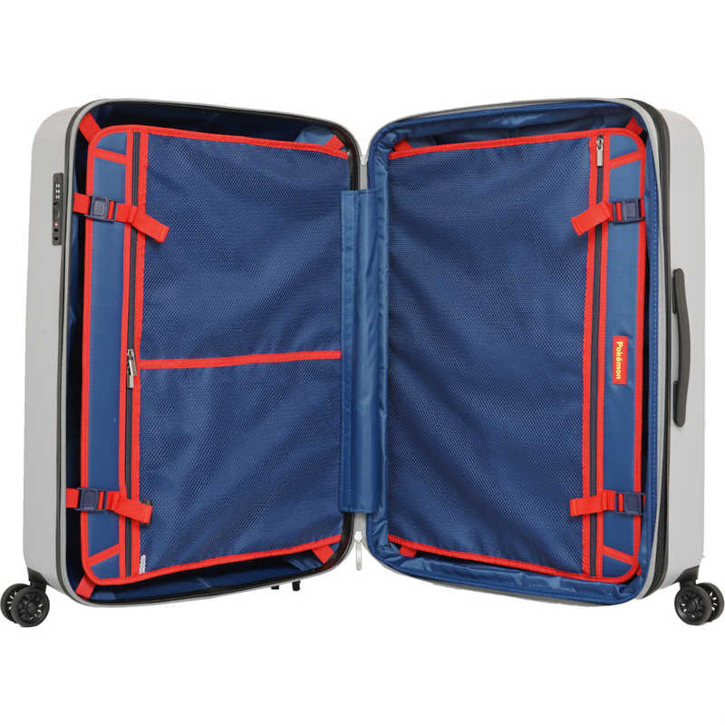 ポケモン　スーツケース ファスナータイプ 旅行日数目安：1週間以上 96L 拡張時107L 預け入れ無料 ［TSAロック搭載］ イエロー　PK-0881-67-YE