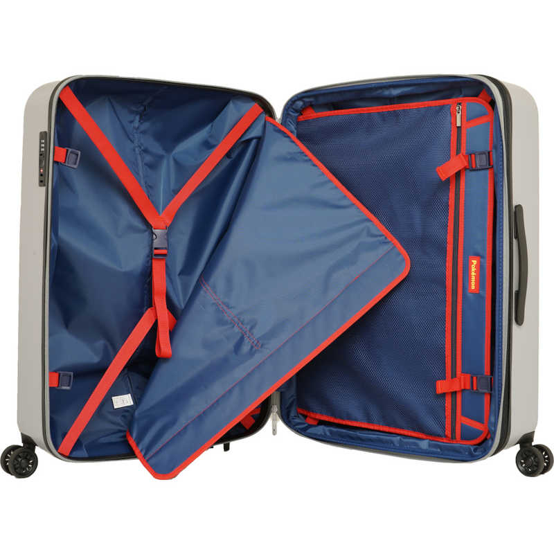 ポケモン　スーツケース ファスナータイプ 旅行日数目安：1週間以上 96L 拡張時107L 預け入れ無料 ［TSAロック搭載］ イエロー　PK-0881-67-YE