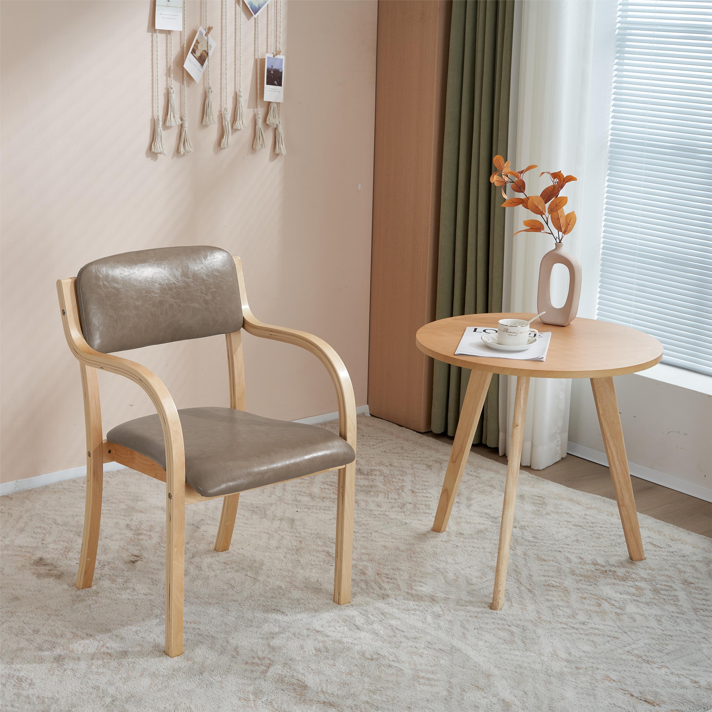 【2脚】PU ライトブラウンダイニングチェア木製椅子介護チェア イス チェア 目玉新作】 【2脚】 PU ライトブラウン ダイ ニングチェア 木製