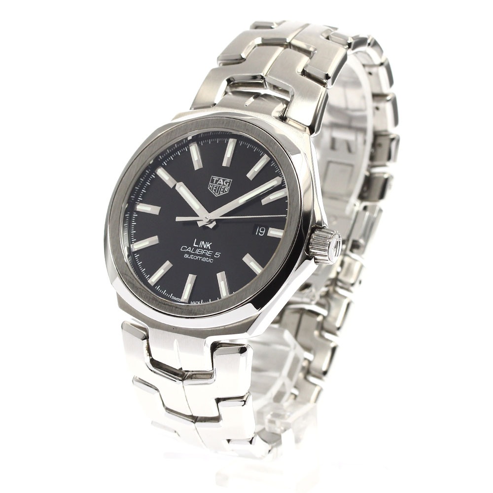 タグホイヤー TAG HEUER WBC2110-0 リンク キャリバー5 デイト 自動巻き メンズ 箱・保証書付き_899869【中古】 タグホイヤー TAG HEUER WBC2110-0 リンク キャリバー5 デイト 自動巻き メンズ 箱・保証書付き_899869【中古】