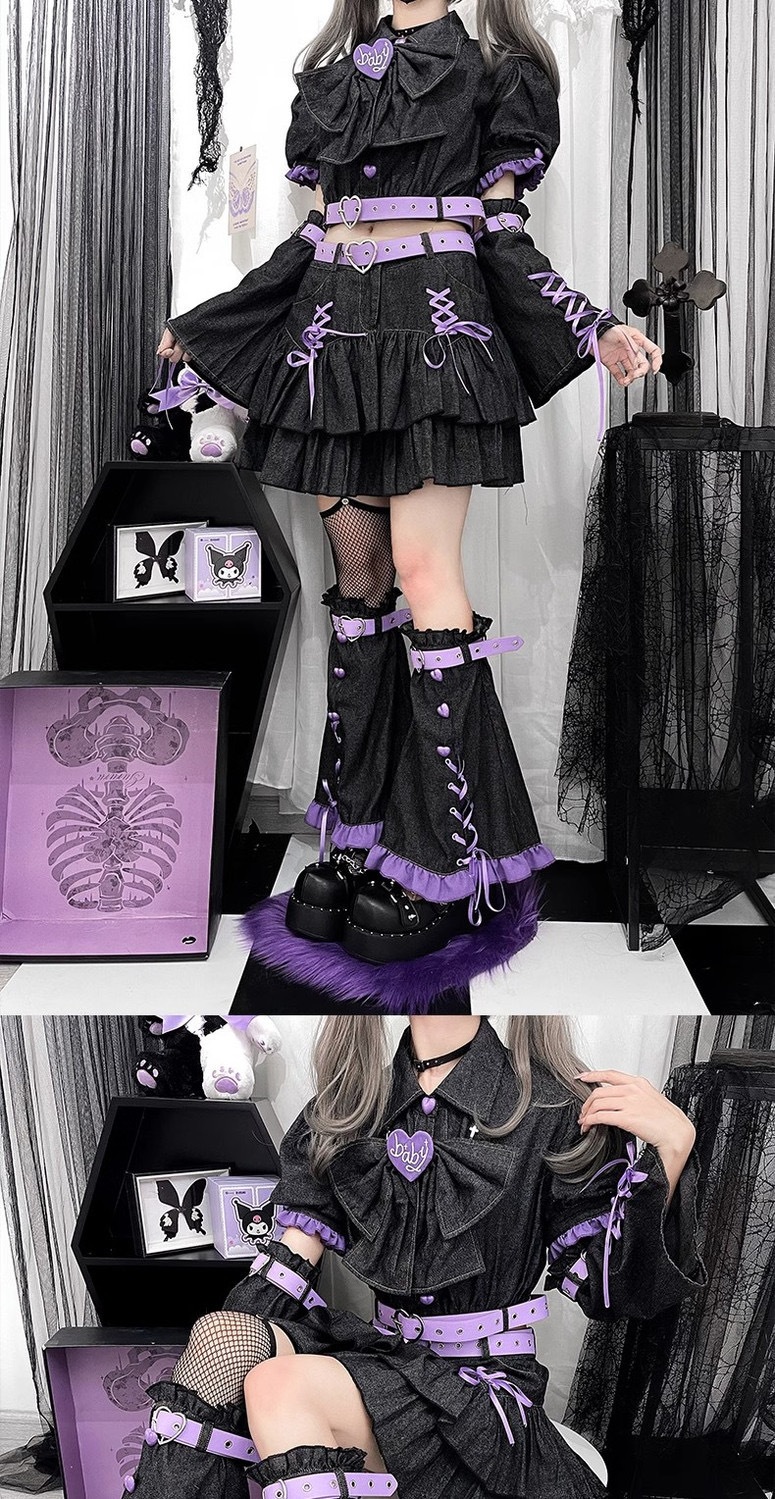 かわいい デニムスカート 量産型 服 上下セット ショート丈 ワンピース スカートセットアップ ギャル レトロ シャツ デニムワンピース ポンポンスカート ミニスカート レディース かわいい デニムスカート 量産型 服 上下セット ショート丈 ワンピース スカートセットアップ ギャル レトロ シャツ デニムワンピース ポンポンスカート ミニスカート レディース