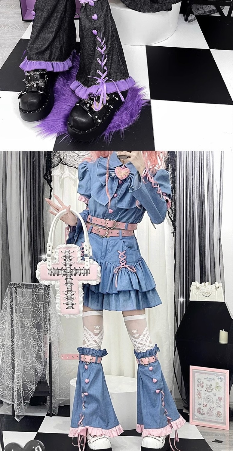 かわいい デニムスカート 量産型 服 上下セット ショート丈 ワンピース スカートセットアップ ギャル レトロ シャツ デニムワンピース ポンポンスカート ミニスカート レディース かわいい デニムスカート 量産型 服 上下セット ショート丈 ワンピース スカートセットアップ ギャル レトロ シャツ デニムワンピース ポンポンスカート ミニスカート レディース