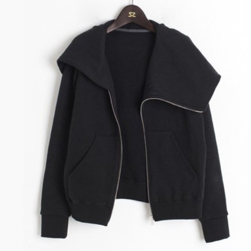 パーカー レディース 春秋コーデ 黒 フォーマル 結婚式 きれいめ 40代30代20代insBF風 フード付 A1627